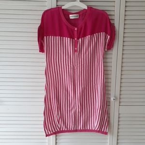 5for$10 Women's Y2K Fuchsia Pink Sheer Dress Size M